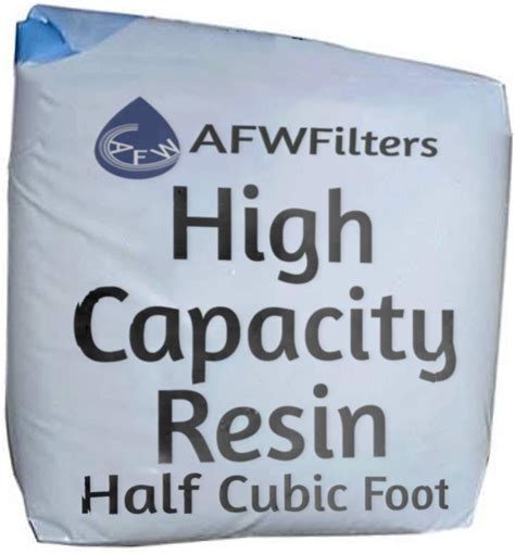 High Capacity Replacement Water Softener Resin 8% Crosslink 1/2 cubic foot
